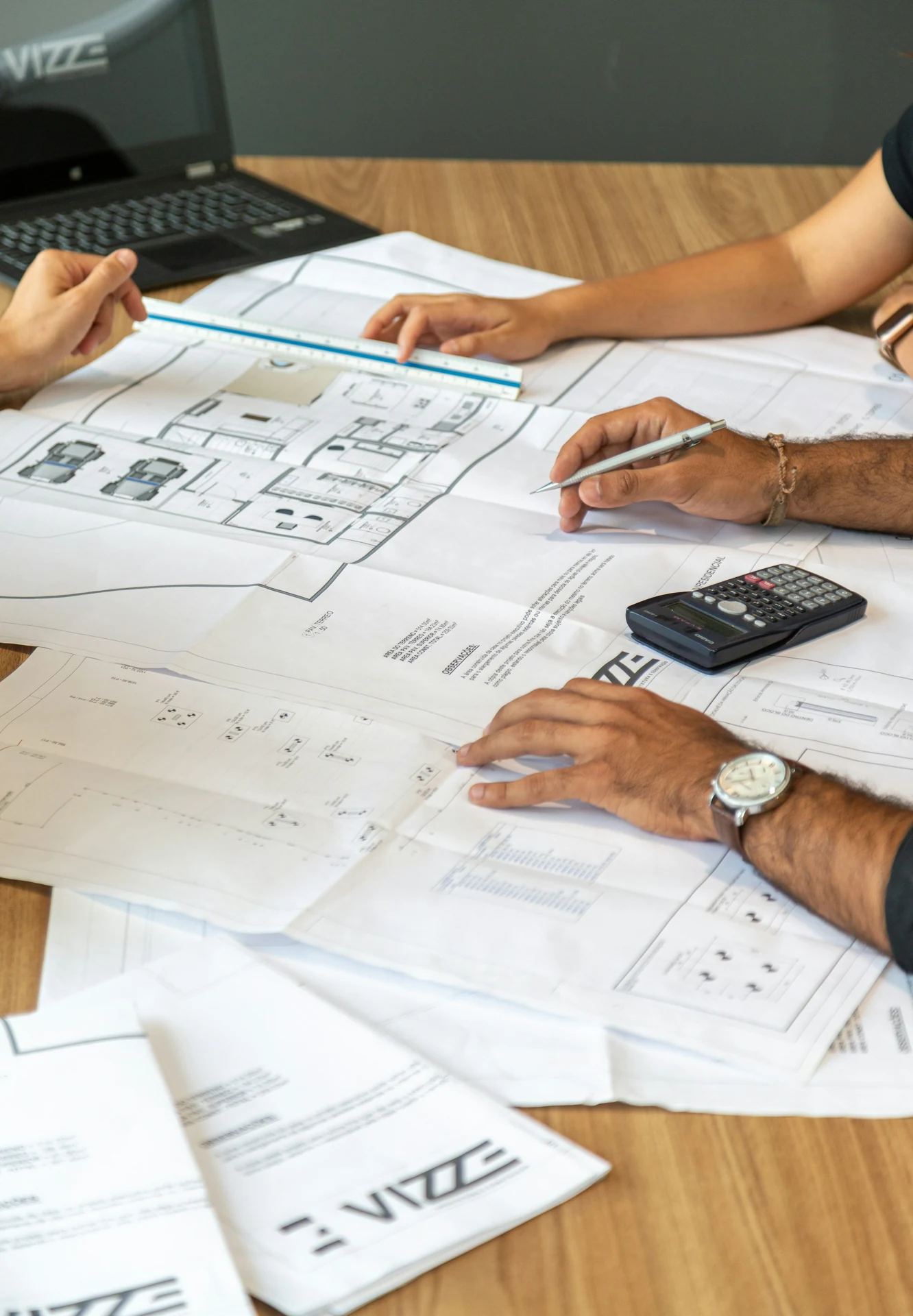 Reviewing architectural drawings